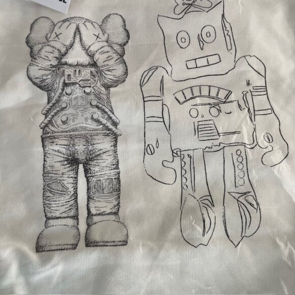 Uniqlo Kaws Andy Warhol 2-Way Cotton Tote Bag - NWT - Picture 4 of 5